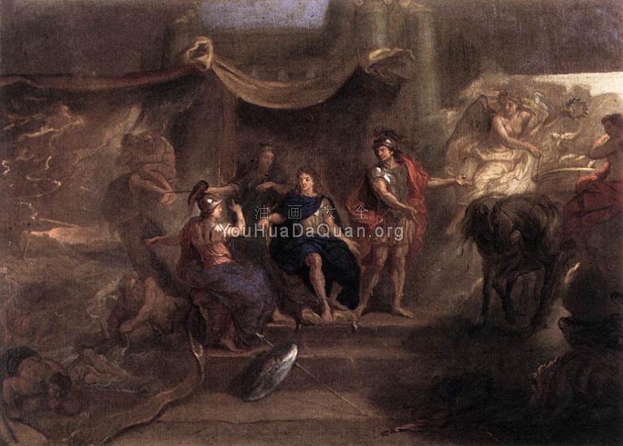 The Resolution of Louis XIV to Make War on the Dutch Republi - 夏尔·勒·布伦